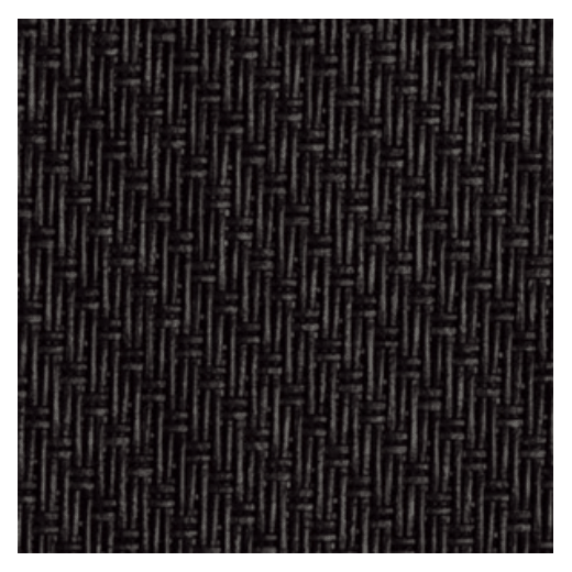 Serge 1% charcoal screen fabric, back side