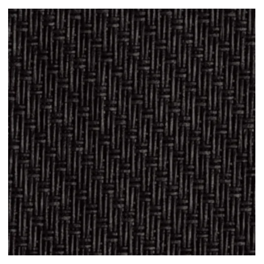 Serge 1% charcoal screen fabric, back side