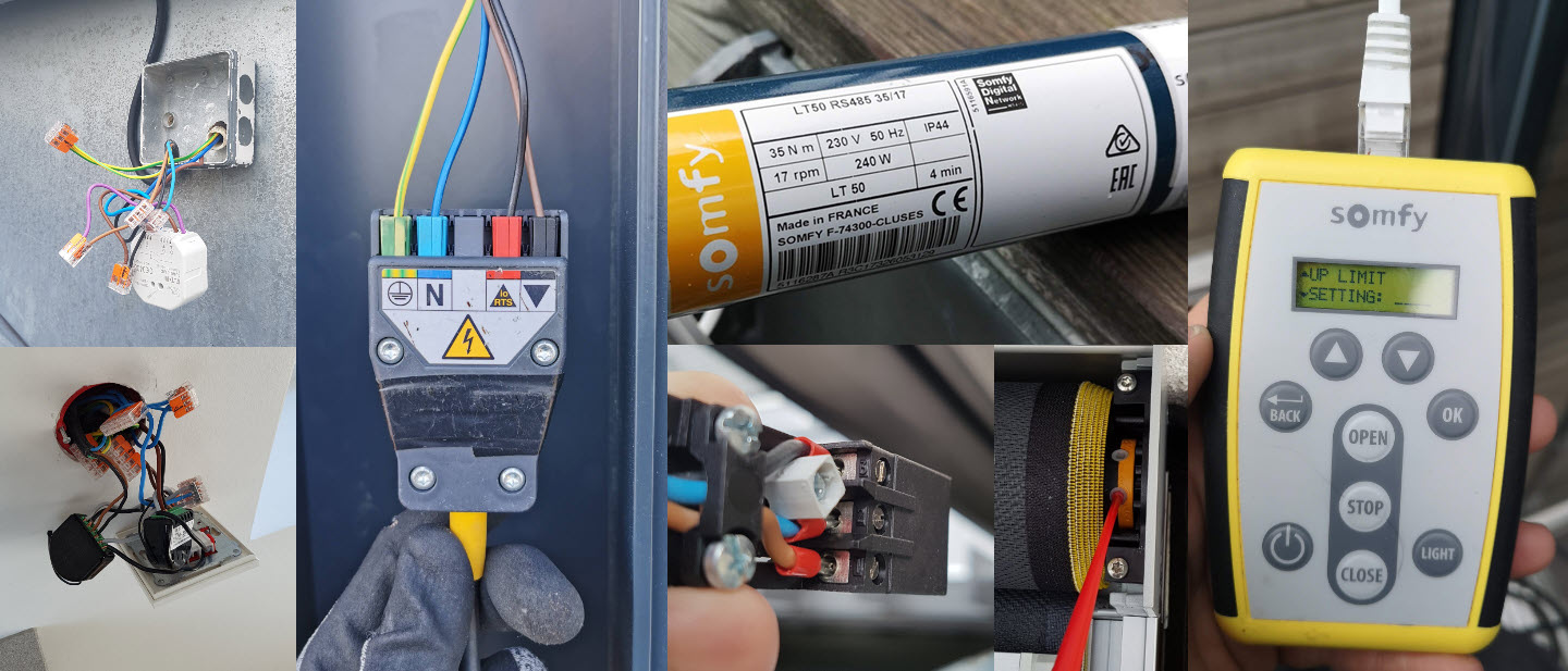 Somfy IO, WT, LT, LS og Geiger motorer - fjernstyring og smarthusstyring