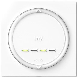 Front av Amy 4 Modes io med my-knapp, fire kanal-LED-er og opp/ned-piler