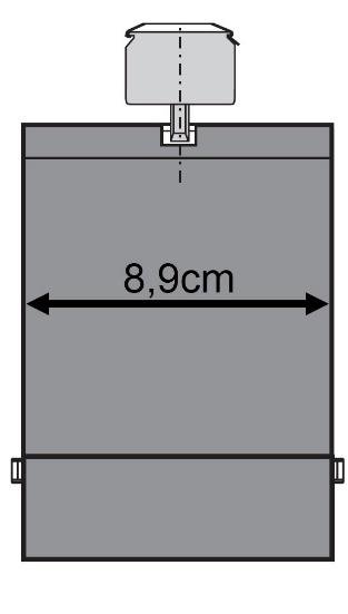 Snitt av lamell med bredde 8,9cm