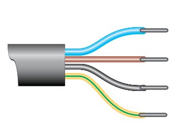 LT 50 motor cable with four cores